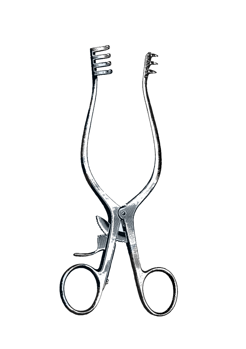 Weitlaner Retractor, 3 x 4 Blunt Prongs, 9 1/2" (24 cm) - Garana Industries