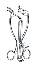 Mayo-Adams Abdominal Retractor W/ Center Blade 6 3/4" (17 cm) - Garana Industries