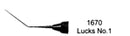 Obturation Instruments Lucks No.1