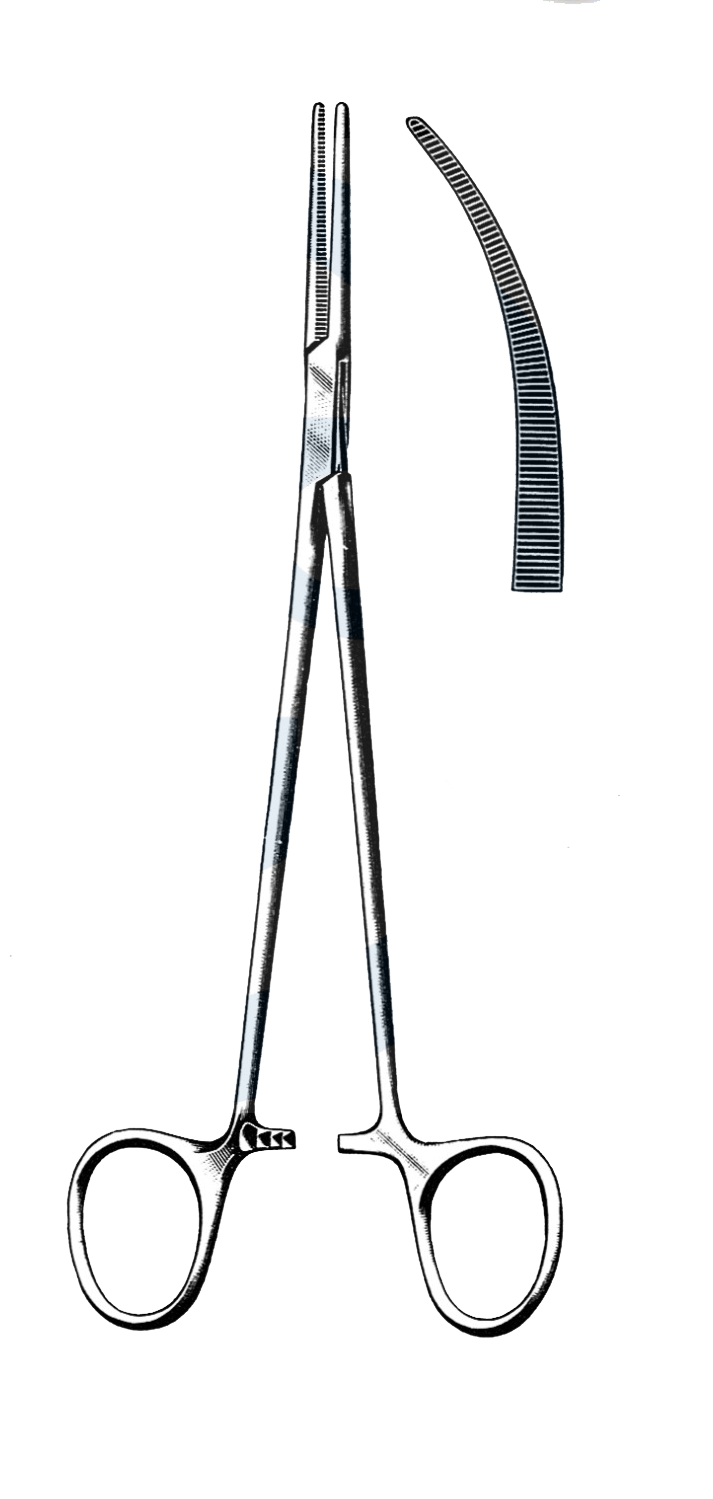 Heiss Thoracic Forceps, Light Curve 8" (20 cm) - Garana Industries