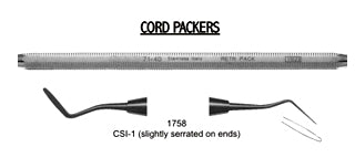 Cord Packers CSI-1 Slightly Serrated on Ends Solid Handle
