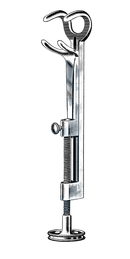 Lowman Bone Clamp, Calibrated, 7 1/4" x 1 1/8" Jaw (18.5 cm x 3.5 cm) - Garana Industries