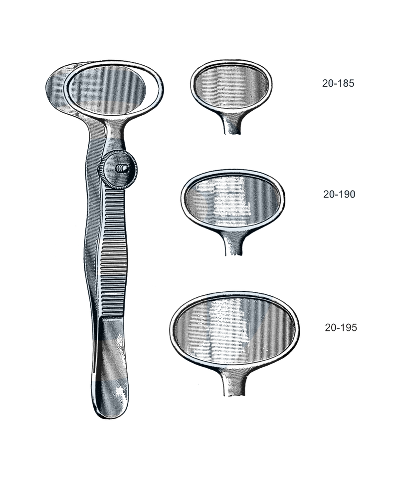 Desmarres Chalazion Forceps, 3 1/2", Medium, 20 mm Wide - Garana Industries