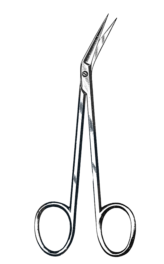 Iris Scissors, Delicate, Angular, Sharp/Sharp 4" (10 cm) - Garana Industries