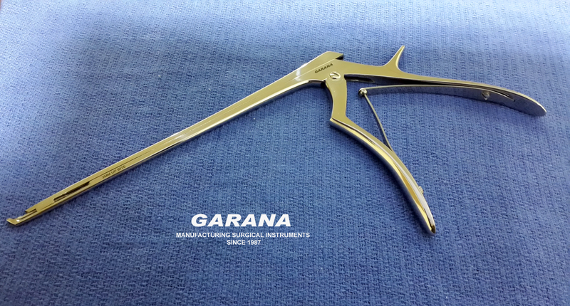 Kerrison Rongeurs Bite Size 2MM 45 Degree Up Bite 8" Shaft, Regular High Polish