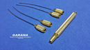 Liposuction Set of 4 Slight Curved Cannulas & 1 Handle Gold Plated, Canula Size 2mm