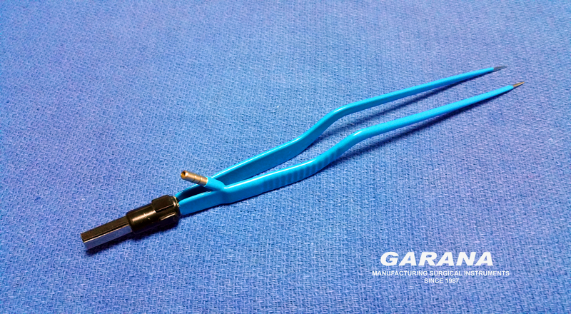 European Bayonet Irrigation Bipolar Forceps Size 20 cm Tip Size 1.5mm