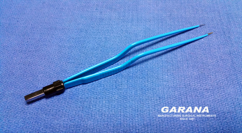 European Bipolar Forceps Bayonet Autoclavable Reusable Size 20 cm Tip Size 1.5mm