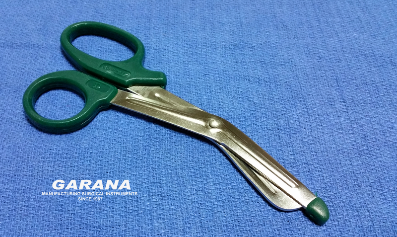 Utility Scissors 5.5" Plastic Ring & Probe DK Green