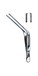 Wilde Ear Forceps, Angular, 1 x 2 Teeth 5" (12.5 cm) - Garana Industries