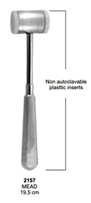 Bone Mallets Hammers Non Autoclave Plastic Inserts Mead 19.5cm
