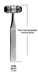 Bone Mallets Hammers Interchangeable Ferrozal Faces  Mead 17cm