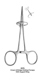 Crown & Bridge Holding Forceps with Support RIng