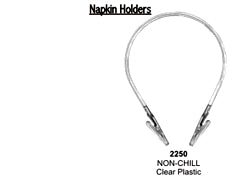 Napkin Holder Non Chill Clear Plastic