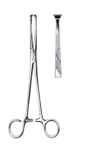 Colver Tonsil Seizing Forceps, Straight 7 1/2" (19 cm) - Garana Industries