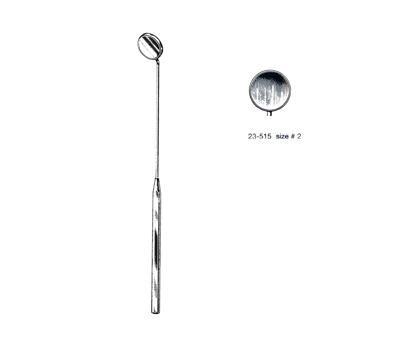 Laryngeal Mirror W/Handle, Boilable Size