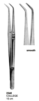 Dental Tweezers College 15cm  Smooth Plain Pattern