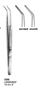 Dental Tweezers Flagg 16cm Serrated