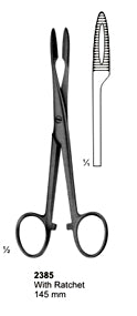 Endodontic Forceps with Ratchet 145mm
