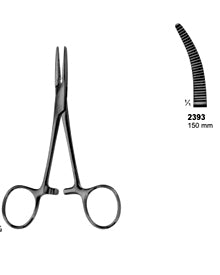 Endodontic Forceps Spencer Wells 150mm Curved
