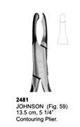 Orthodontic Pliers Contouring Plier Johnson 13.5cm