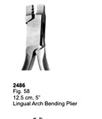 Orthodontic Pliers Lingual Arch Bending Plier 12.5cm