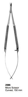 Micro Scissor Curved 150mm