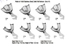 Impression Trays Solid Full Denture Set of 08 Pieces