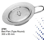 Bed Pan Round Type Adult / Child Stainless Steel
