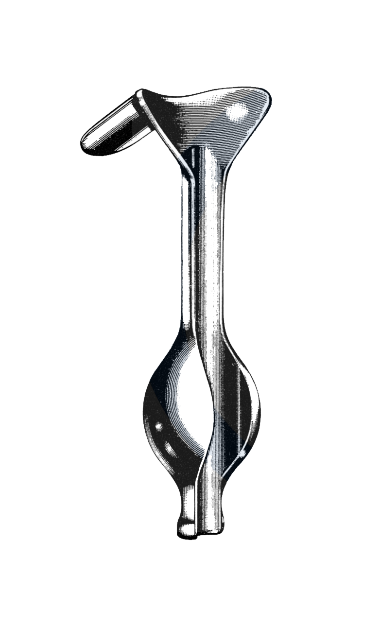 Auvard Weighted Vaginal Speculum, 2 Lbs., 105 mm x 38 mm Blade - Garana Industries