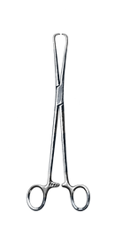 Schroeder Uterine Tenaculum Forceps, Round Jaw 9" (23 cm) - Garana Industries