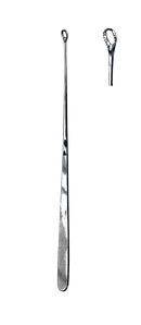 Heaney Uterine Curette, 9 1/2" (24 cm), Serrated, Without Basket - Garana Industries