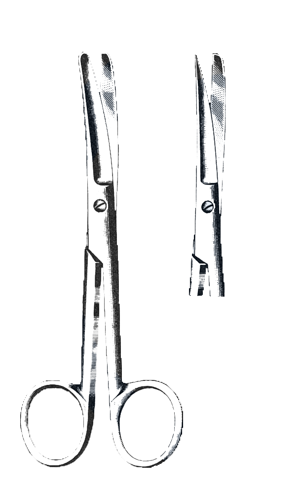 Operating Scissors, Curved Sharp/Blunt 5 1/2" (14 cm) - Garana Industries