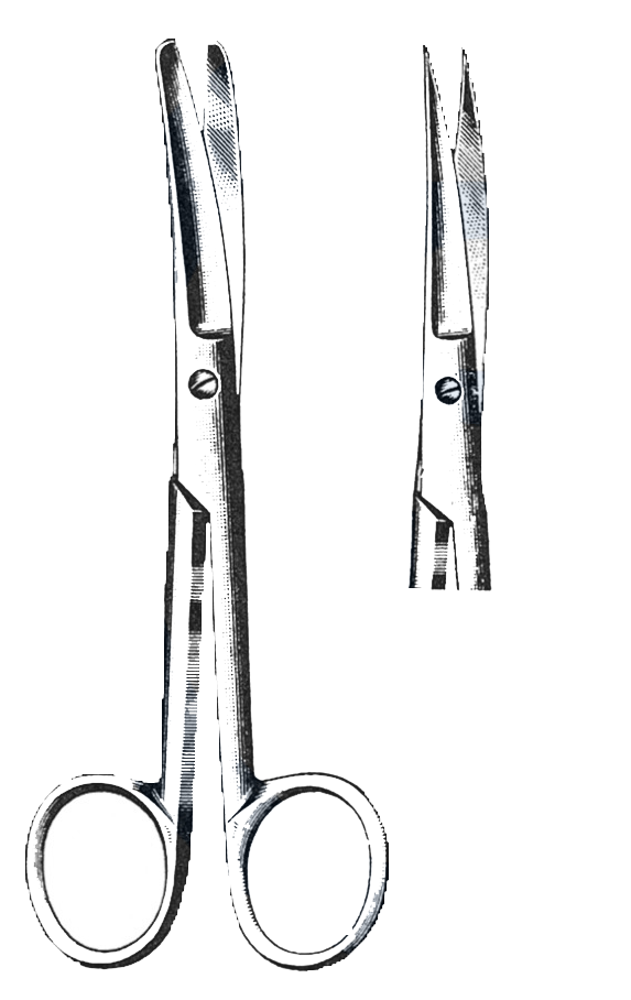 Operating Scissors, Curved Sharp/Sharp 5" (12.5 cm) - Garana Industries