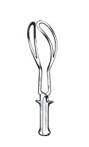 De Lee Obstetrical Forceps, 12" (30 cm) - Garana Industries