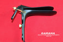 Graves Vaginal Speculum Medium - Black Coated with Gold Plated Screws