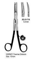 Gorney Freeman Scissor Super Cut Scissor Curved 18.4cm with Black Color Rings