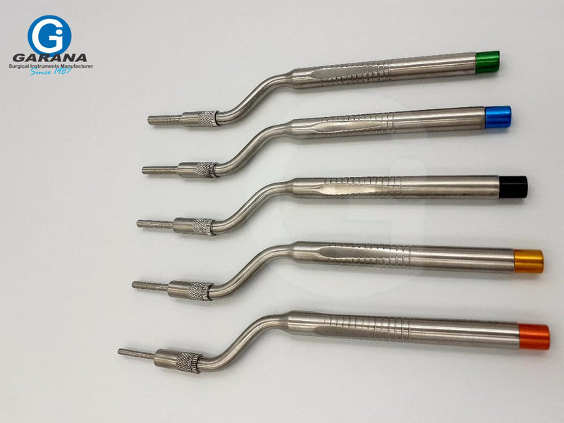 Osteotomes with Stoppers Set of 5 Pcs Curved