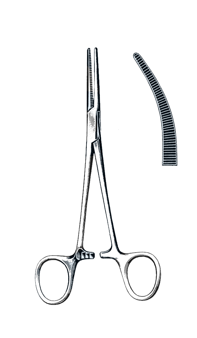 Crile Forceps Curved 6 1/4" (16 cm) - Garana Industries