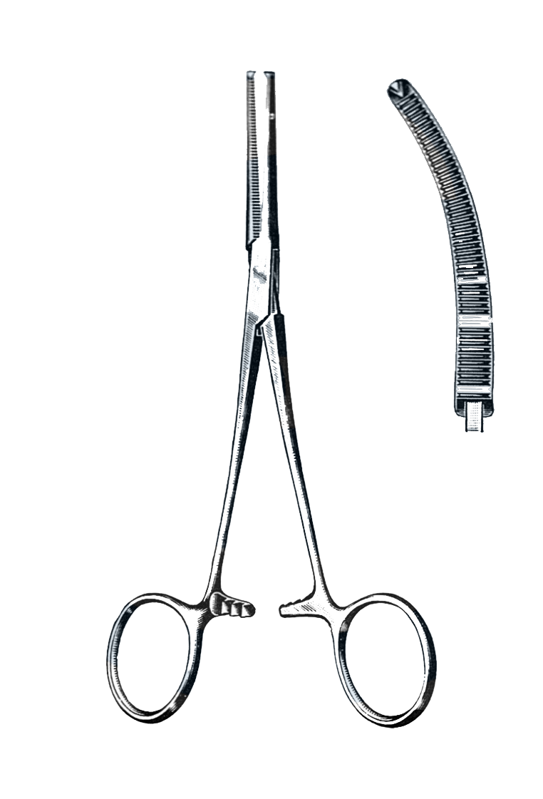 Rochester-Ochsner Forceps Curved 5 1/2" (14 cm) - Garana Industries