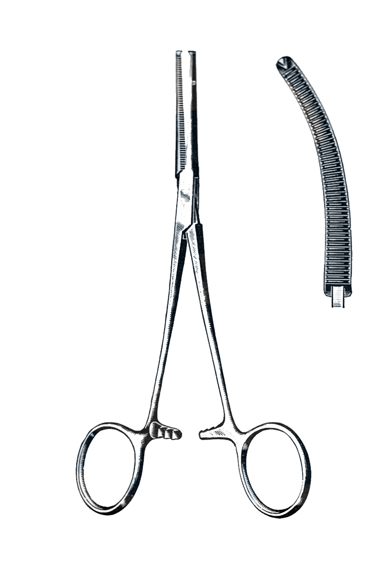 Rochester-Ochsner Forceps Curved 6 1/2" (16.5 cm) - Garana Industries