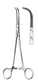 Mixter Forceps, Cross Serrated 9 1/4" (23.5 cm) - Garana Industries