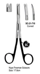 Kaye Freeman Scissor Super Cut Scissor Curved 17.8cm with Black Color Rings