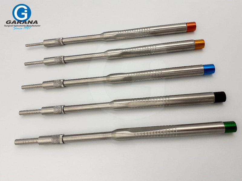 Osteotomes with Stoppers Set of 5 Pcs Straight