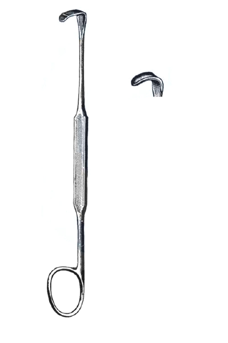 Meyerding Finger Retractor, 7" Concave Blade