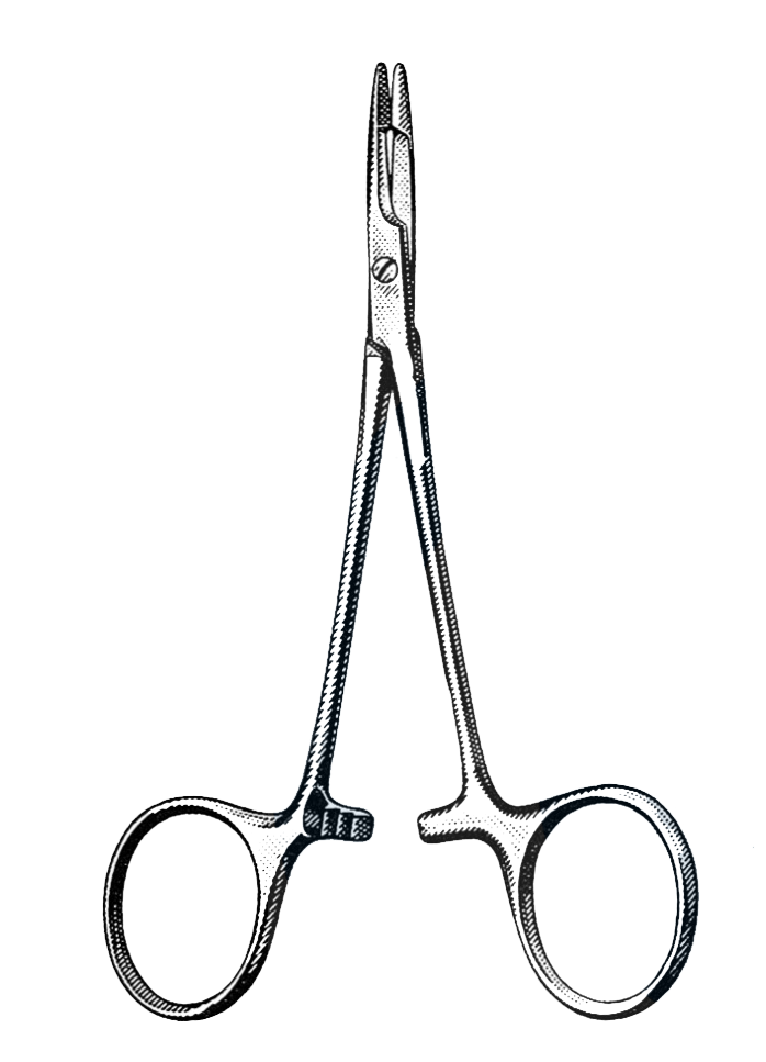 Olsen-Hegar Needle Holder Baby,Delicate 4 3/4" (12 cm) - Garana Industries