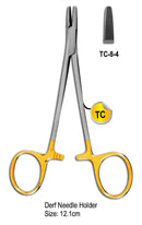TC Derf Needle Holder 12.1cm with Gold Plated Rings