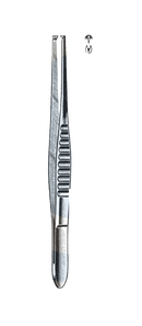 Tissue Forceps, Delicate, 1 x 2 Teeth 8" (20 cm) - Garana Industries