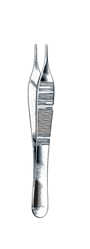 Hudson-Ewald Forceps, Serrated Tips 4 3/4" (12 cm) - Garana Industries