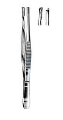 Brown Tissue Forceps, 9 x 9 Teeth, 6" (15 cm) - Garana Industries